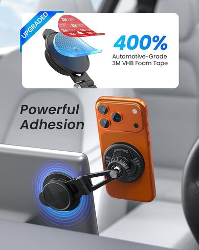 LOXP Strongest Magnetic Tesla Phone Mount Aluminum - Metallic Black in Saudi Arabia