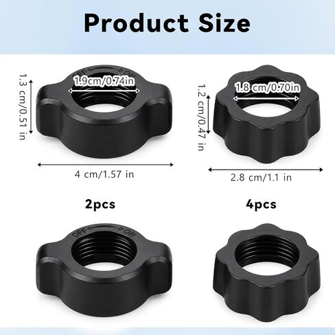 6Pcs Car Phone Mount Replacement Part, Ball Mount Phone Holder(2Size) in Saudi Arabia