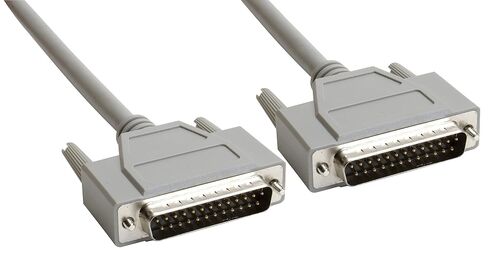 Amphenol CS-DSDMDB25MM-015 25-Pin DB25 Deluxe D-Sub Cable, Shielded, Male/Male, 15', Gray in Saudi Arabia