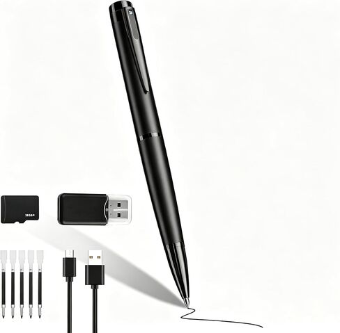 Mini Camera Pen 1080P HD Pet Security Small Cameras Nanny Cam in Kuwait