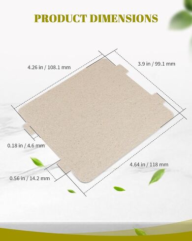 5304505675 Microwave Waveguide Cover Fit for Frigidaire/Electrolux,Replace Replaces 4452492, Microwave Oven Mica Sheet Plate Replacement,2Pcs in Kuwait