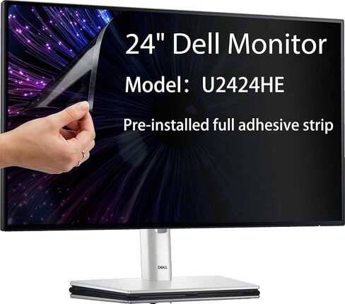 Privacy Screen for Dell U2424HE 24" | Anti Blue Light, 30° View Protection in Kuwait