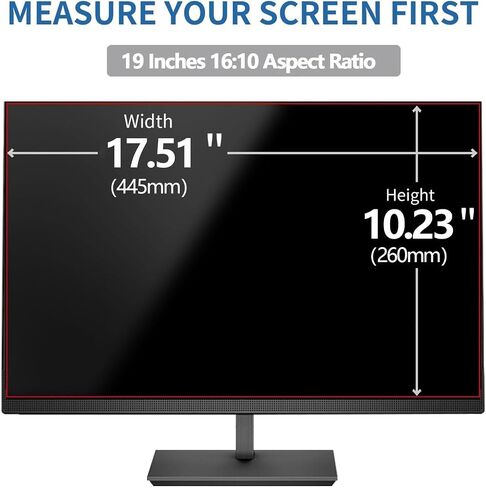 Desk Privacy Screen Filter for 19 inch 16:10 Widescreen Display in Kuwait