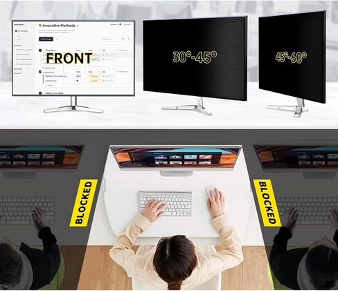 19 Inch Hanging Computer Privacy Screen Filter (17.51X10.23 In) in Kuwait