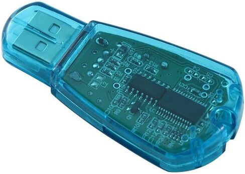 USB SIM Card Reader for PC, Compatible with Windows XP/Vista/7, Standard SIM Backup and Copy Tool with SMS Management, Clear Blue in Kuwait