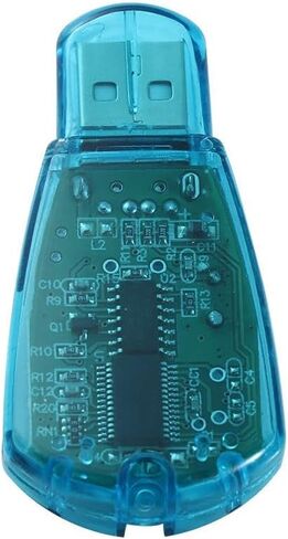 USB SIM Card Reader for PC, Compatible with Windows XP/Vista/7, Standard SIM Backup and Copy Tool with SMS Management, Clear Blue in Kuwait
