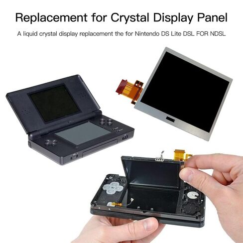 Premium Glass Bottom LCD Screen Replacement for Nintendo DS Lite DSL in Kuwait