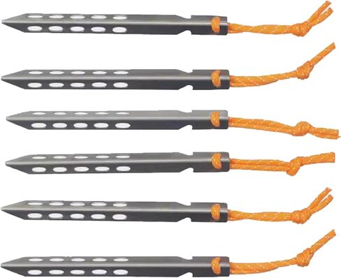 Titanium Tent Stakes, Ultralight Camping Pegs for Backpacking Hiking in Saudi Arabia