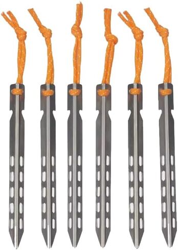 Titanium Tent Stakes, Ultralight Camping Pegs for Backpacking Hiking in Saudi Arabia