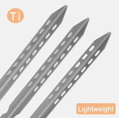 Titanium Tent Stakes, Ultralight Camping Pegs for Backpacking Hiking in Saudi Arabia