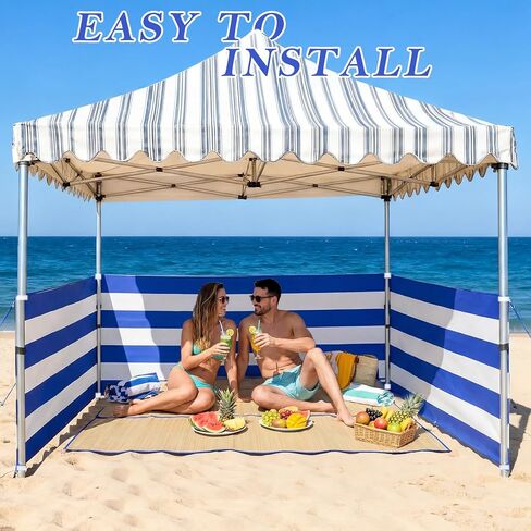 30 FT Beach Wind Blocker for 10x10 FT Beach Tent Wind Screen in Kuwait