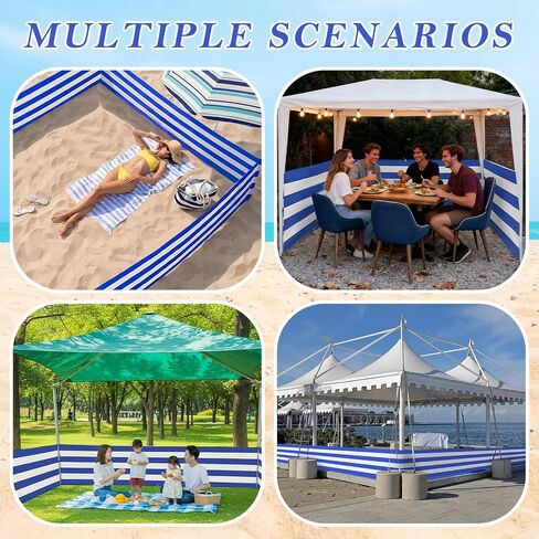 30 FT Beach Wind Blocker for 10x10 FT Beach Tent Wind Screen in Kuwait
