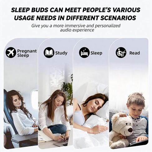 Mini Invisible Earbuds Wireless Bluetooth, Small Earbuds for Small Ears Canals, Tiny Discreet Sleep Headphones for Side Sleepers, Comfortable Noise Canceling Earphones for Work Gym, Skin in Kuwait