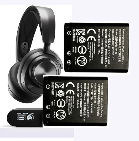 𝟮𝟬𝟮𝟲 𝗡𝗲𝘄 𝗨𝗽𝗴𝗿𝗮𝗱𝗲𝘀 NP-45 Battery Replacement for Steelseries Arctis Nova Pro Wireless Headset, for Arctis Nova Pro Wireless Headset for Xbox,for PlayStation 2-Pack in Kuwait