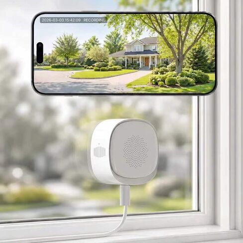 Zmodo 2026 New 4MP 2.5K Window Security Camera, 2.4/5GHz WiFi Indoor Camera in Kuwait