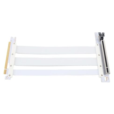 PCI-E 4.0 X16 Flexible Graphics Card Extension Cable for RTX4090 Ti 8900 XT GPU Plug and Play for Extreme Gaming White (50cm) in Kuwait