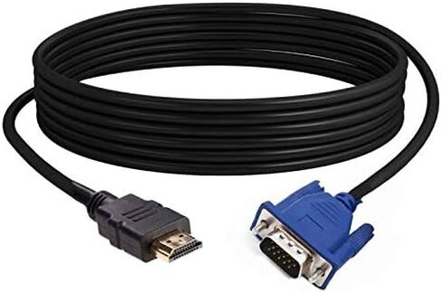 星辉 to VGA Adapter Cable 10m - High Performance Video Converter with -Interference Design，Cable for Clear Image and Sound Quality (Black) in Kuwait
