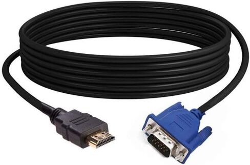 星辉 to VGA Adapter Cable 10m - High Performance Video Converter with -Interference Design，Cable for Clear Image and Sound Quality (Black) in Kuwait