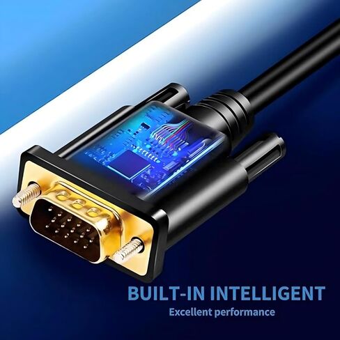 HDMI to VGA Cable, HD Video Converter Cable for Home & Office, HDMI to VGA Adapter for TV, Monitor & Projector in Kuwait