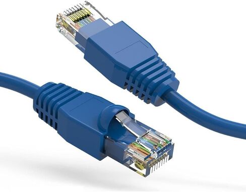25Ft Cat6A UTP Ethernet Network Booted Cable Blue, 1 Pack in Kuwait