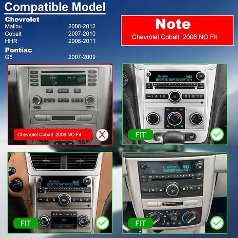 7" Upgrade Car Radio for Chevy Chevolet Malibu 2008-2012, Cobalt 2007-2010 in Saudi Arabia