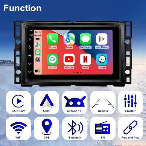 7" Upgrade Car Radio for Chevy Chevolet Malibu 2008-2012, Cobalt 2007-2010 in Saudi Arabia