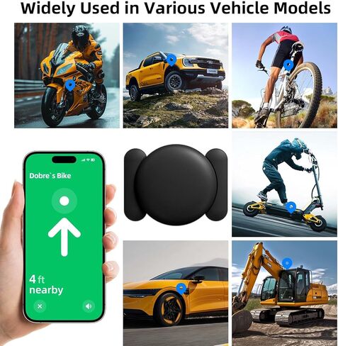 GPS Tracker for Vehicles, 2 PCS Real-Time Undetectable GPS Tracker for Car - No Monthly Fee & SIM Card for Hidden Magnetic GPS Locator for iOS Only, Ultra-Slim, Waterproof Car Tracker, Safe & Durable in Saudi Arabia