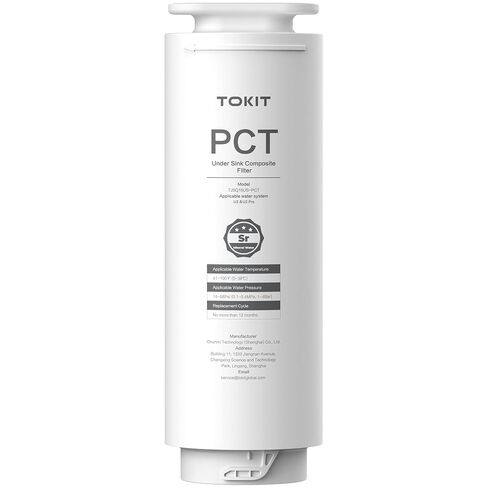 TOKIT PCT Replacement Filter for U2&U2 Pro, NSF/ANSI 58 Certified, Reduce TDS, Replacement for U2&U2 Pro SE Reverse Osmosis System Water Filter, 12-Month Lifetime in Saudi Arabia