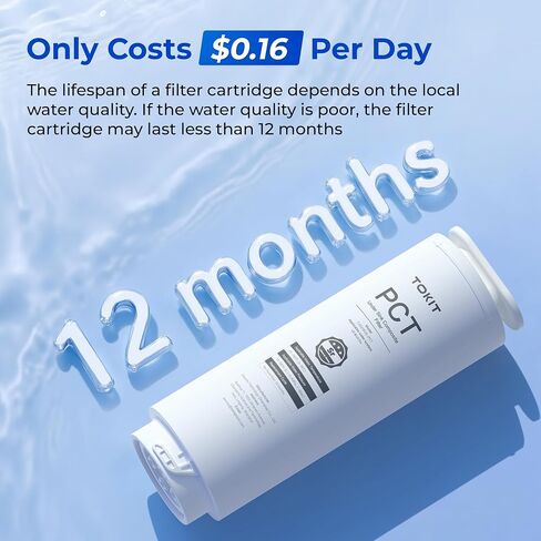 TOKIT PCT Replacement Filter for U2&U2 Pro, NSF/ANSI 58 Certified, Reduce TDS, Replacement for U2&U2 Pro SE Reverse Osmosis System Water Filter, 12-Month Lifetime in Saudi Arabia