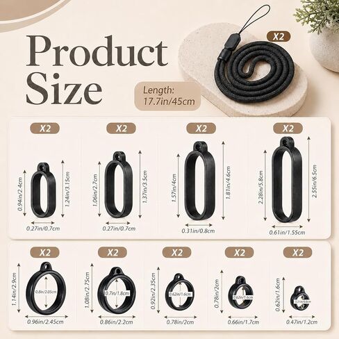 9 Style Anti-lost Lanyard Set Lanyards Strap Pendant Necklace in Saudi Arabia