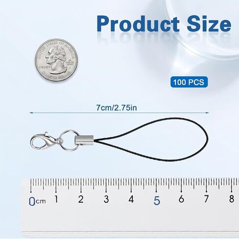 100Pcs Lobster Clasp Lanyard Strings- Lanyard For Cell Phone Charms in Saudi Arabia