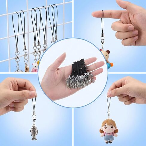 100Pcs Lobster Clasp Lanyard Strings- Lanyard For Cell Phone Charms in Saudi Arabia