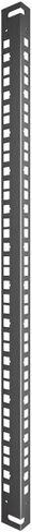 NavePoint 12U Cabinet Vertical Rack Rail Kit, Black, Cold Rolled Steel, 23.83 x 0.77 x 1.16 inch, Package Quantity of 4 in Saudi Arabia