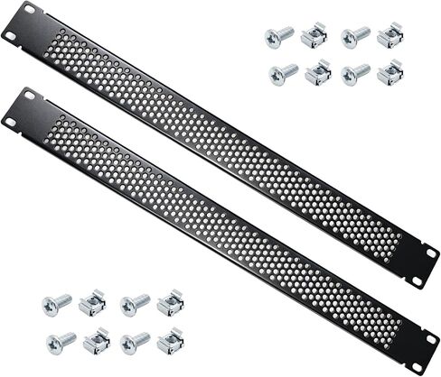 2U Vented Panel, LIYVZ 19'' Rack Mount Blank Rack Venting Panel 2 Pack in Saudi Arabia