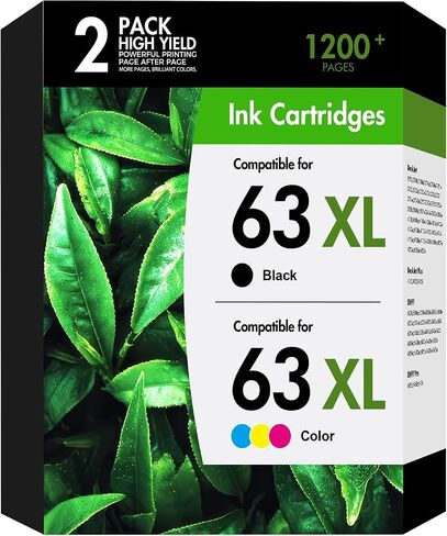 63 63Xl Ink Cartridge Black and Color Combo Pack for HP 4520 3830 Printers in Saudi Arabia