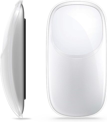 kwmobile Bluetooth Mouse Cover for Apple Magic Mouse Case - TPU Clear PC Mouse Cover - Full Functionality - Shock Protection - Transparent in Kuwait
