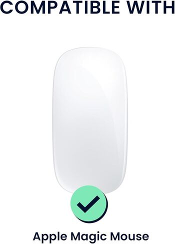 kwmobile Bluetooth Mouse Cover for Apple Magic Mouse Case - TPU Clear PC Mouse Cover - Full Functionality - Shock Protection - Transparent in Kuwait