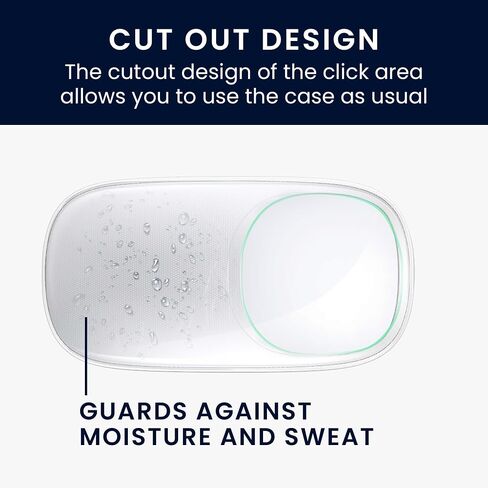kwmobile Bluetooth Mouse Cover for Apple Magic Mouse Case - TPU Clear PC Mouse Cover - Full Functionality - Shock Protection - Transparent in Kuwait