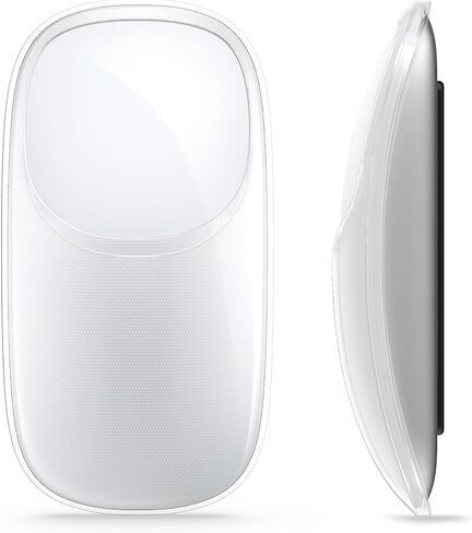 kwmobile Bluetooth Mouse Cover for Apple Magic Mouse Case - TPU Clear PC Mouse Cover - Full Functionality - Shock Protection - Transparent in Kuwait