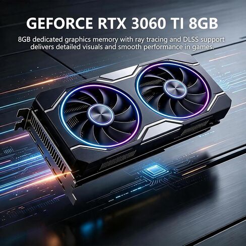 Gaming PC, RTX 3060 Ti 8GB, AMD Ryzen 7 5700X, 16GB DDR4, 512GB SSD in Kuwait