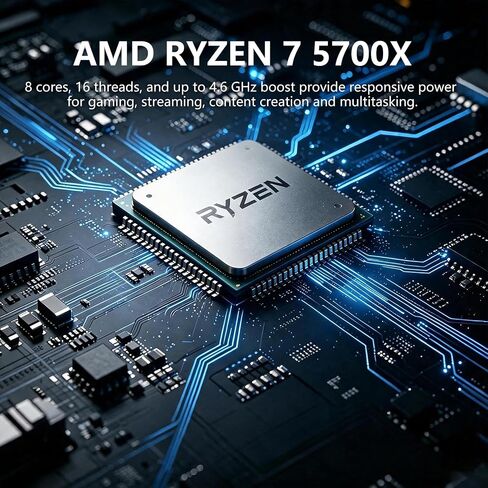 Gaming PC, RTX 3060 Ti 8GB, AMD Ryzen 7 5700X, 16GB DDR4, 512GB SSD in Kuwait
