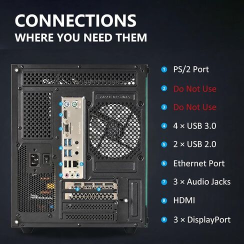 Gaming PC, RTX 3060 Ti 8GB, AMD Ryzen 7 5700X, 16GB DDR4, 512GB SSD in Kuwait