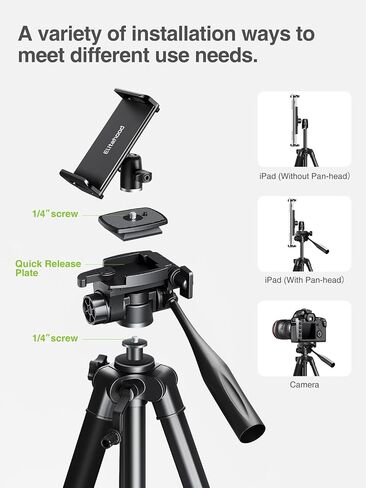 Elitehood 68" Heavy Duty iPad Tripod, Ultra-Stable Tripod for iPad Pro 12.9 in Saudi Arabia