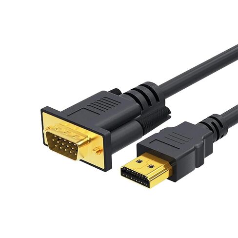 1080P HDTV Male to VGA Male Converter HDMI Input to VGA Output Cable for PC Laptop Monitor Projector PS4 PS5 TV Box in Kuwait