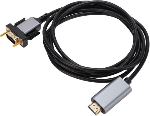 HD Multimedia Interface to VGA Cable, Male to Male Adapter, VGA Converter with Gold Plated Connectors, Ideal for Computer Desktop Laptop Monitor Projector HDTV, 6.56ft in Kuwait