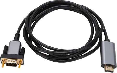 HD Multimedia Interface to VGA Cable, Male to Male Adapter, VGA Converter with Gold Plated Connectors, Ideal for Computer Desktop Laptop Monitor Projector HDTV, 6.56ft in Kuwait