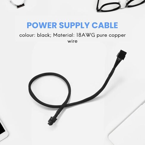 8 PIN to 8 Pin (6+2) PCIE VGA Supply Cable Flex for 650 750 850 1000 1600 2000 G2 G3 P2 T2 GS in Kuwait