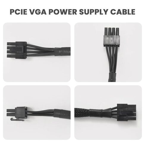 8 PIN to 8 Pin (6+2) PCIE VGA Supply Cable Flex for 650 750 850 1000 1600 2000 G2 G3 P2 T2 GS in Kuwait