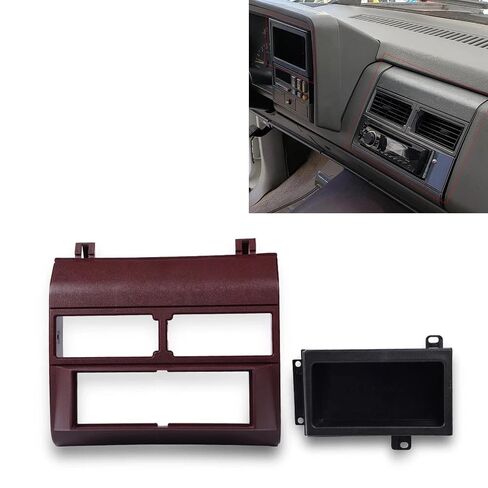 Fit for 1988-1994 Chevy/GMCC Crew Cab Truck Red Radio Dash Pocket Bezel Kit Mount Trim GMK333BU,Metra 99-3000r in Kuwait