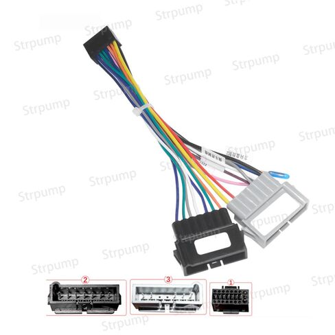 16pins Car Radio Stereo Power Harness Cable Wire Compatible for Jeep Cherokee 1997-2001, 1999 Chrysler 300m 1999-2001, Dodge Neon 1995-2001 in Kuwait